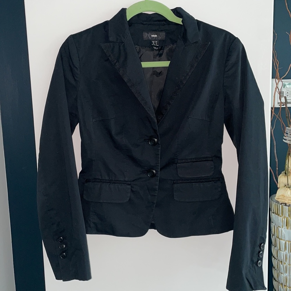 H&M Black Blazer Size 4